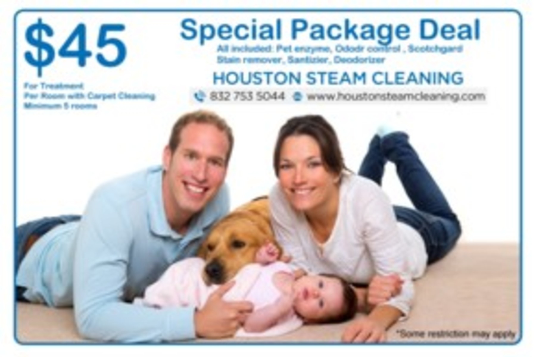 $45 for a Super Clean carpet Package deal $45 for a Super Clean carpet Package deal