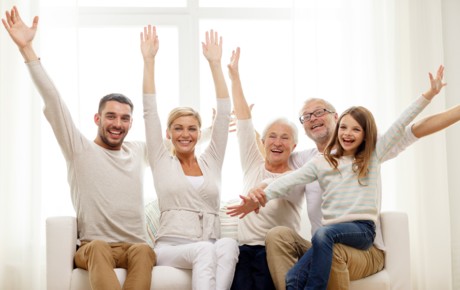 upholstery cleaning services in houston,Family on steamed cleaned sofa